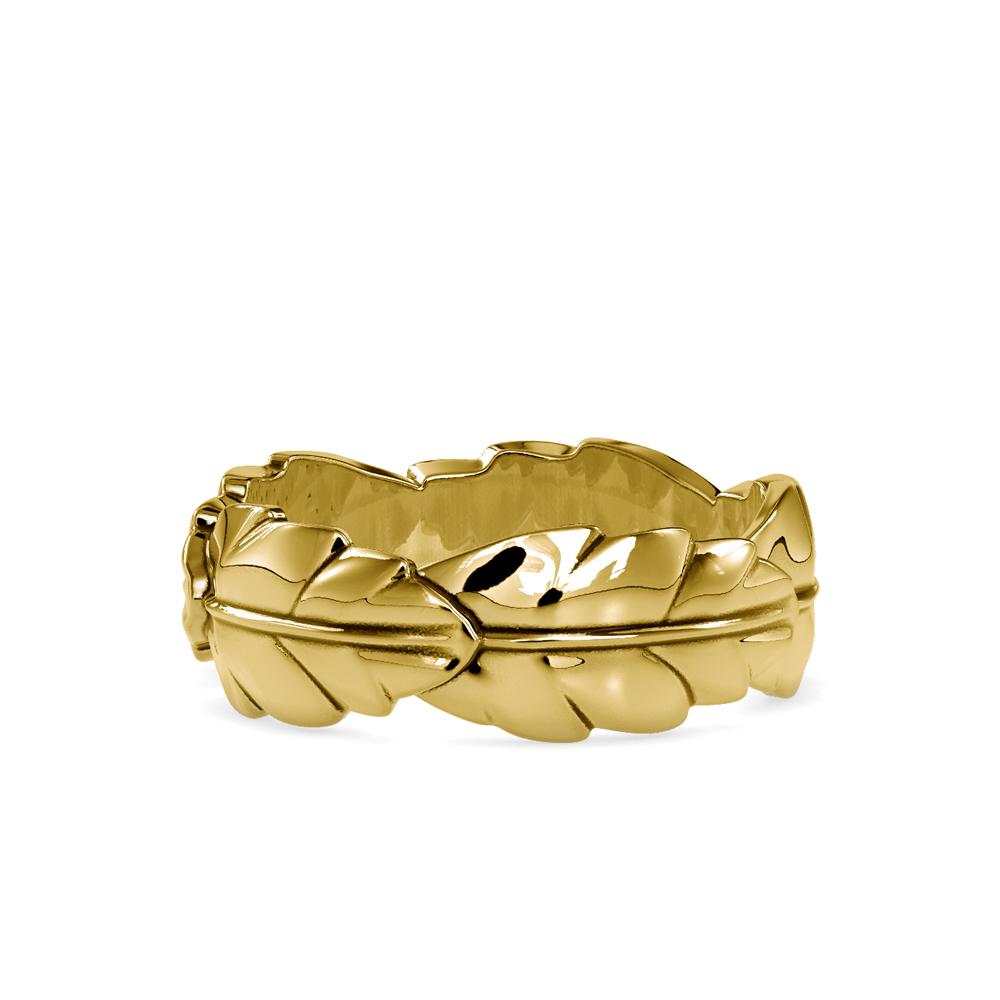 Laurel Leaf Band with Cluster