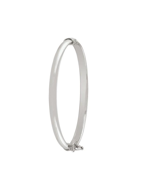 STERLING SILVER PLAIN DOMED CHILDRENS'S BANGLE