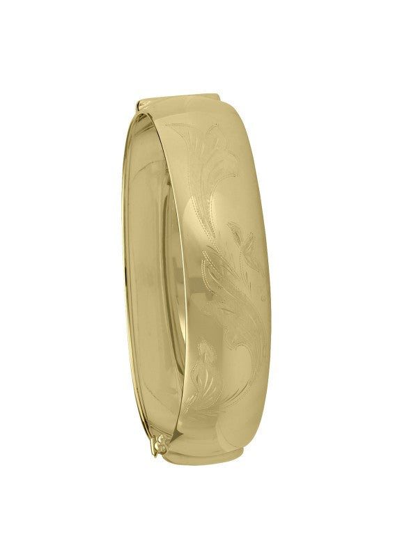 N5733 - YELLOW GOLD BANGLE WITH DESIGN