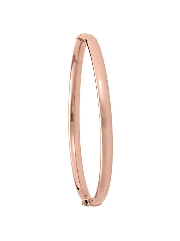 TA122 - PINK GOLD HIGH POLISH HOLLOW BANGLE