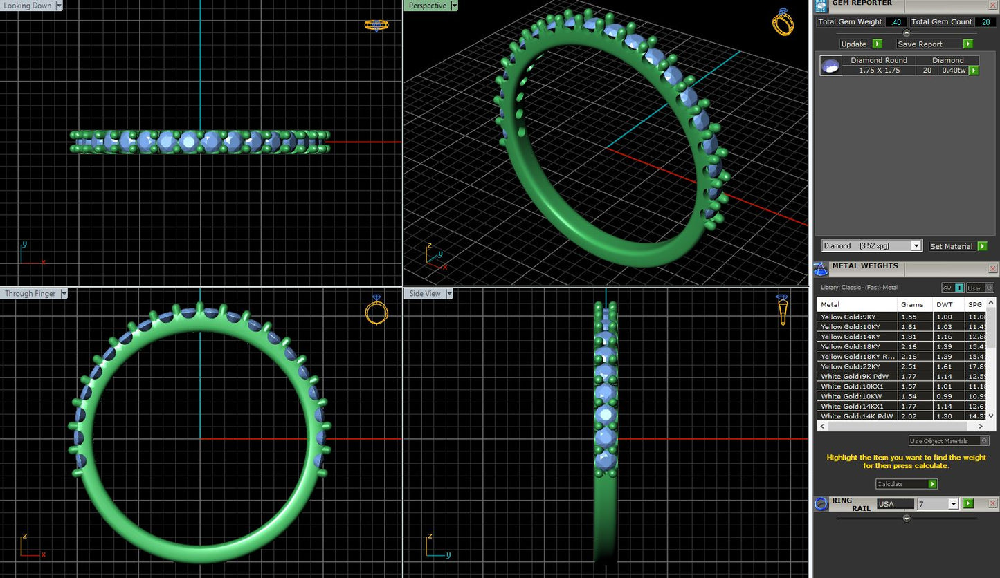 Patite Micropave Diamond Ring