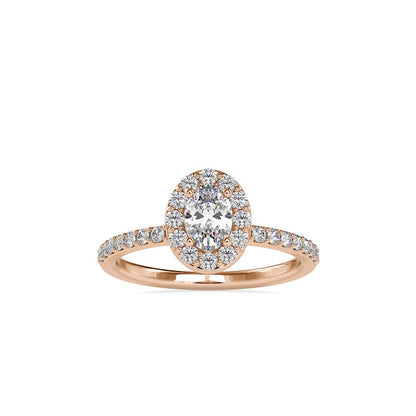 Oval Halo Diamond Engagement Ring