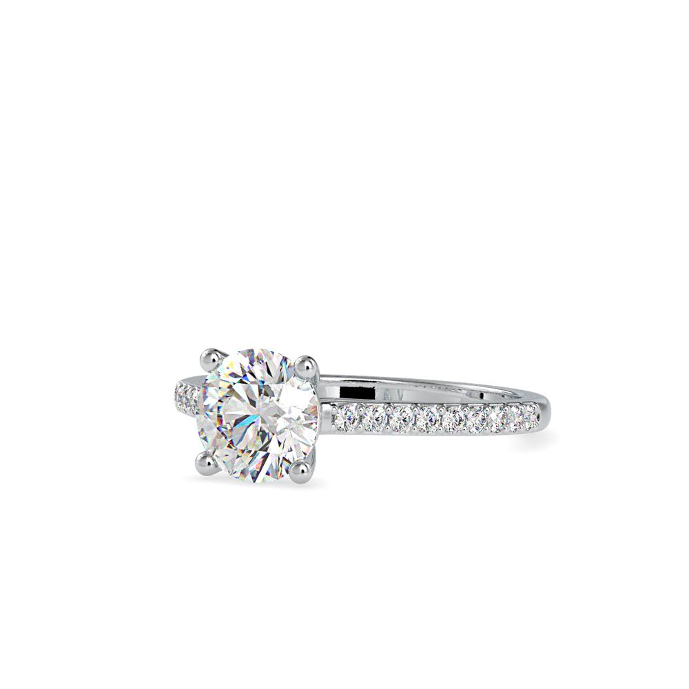 Petite 4 Prong Diamond Engagement Ring