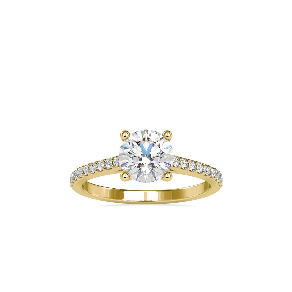 Petite 4 Prong Diamond Engagement Ring