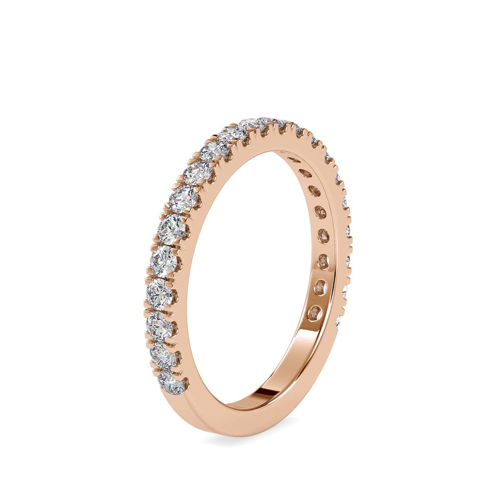 French Pave Diamond Wedding Ring
