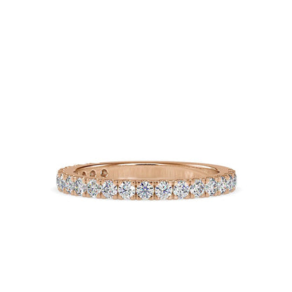 French Pave Diamond Wedding Ring