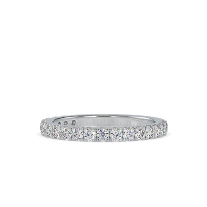 French Pave Diamond Wedding Ring