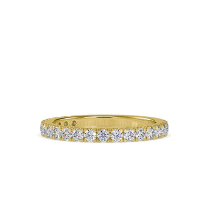French Pave Diamond Wedding Ring