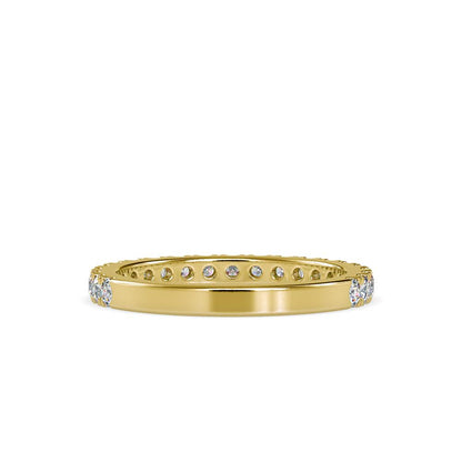 French Pave Diamond Wedding Ring