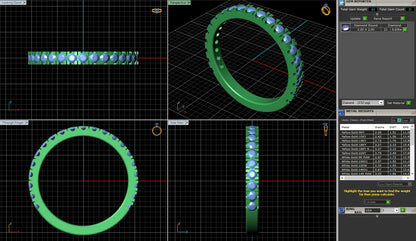 French Pave Diamond Wedding Ring