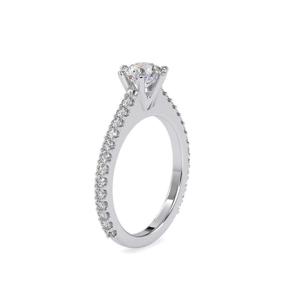 Petite 6 Prong Diamond Engagement Ring