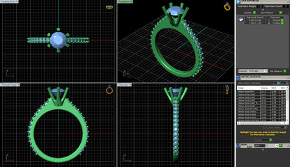 Petite 6 Prong Diamond Engagement Ring