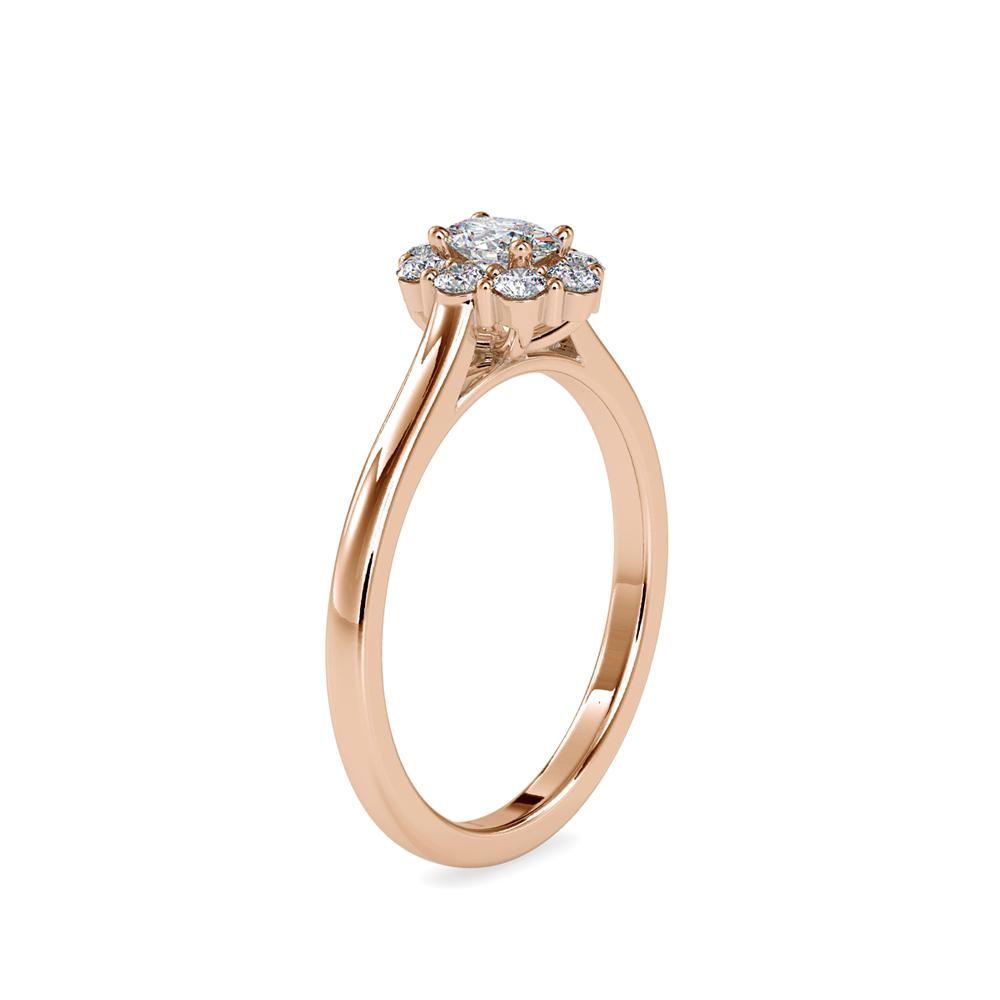 Oval 4 Prong Diamond Ring