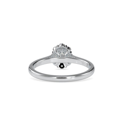 Oval 4 Prong Diamond Ring