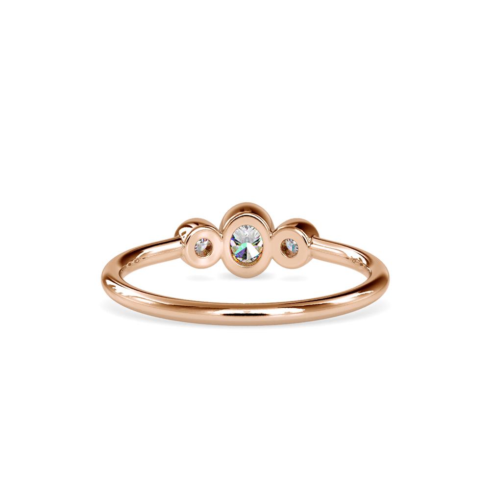 Petite Bezel Set Diamond Ring