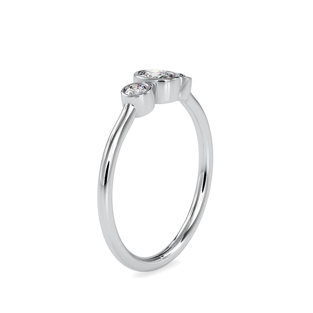 Petite Bezel Set Diamond Ring