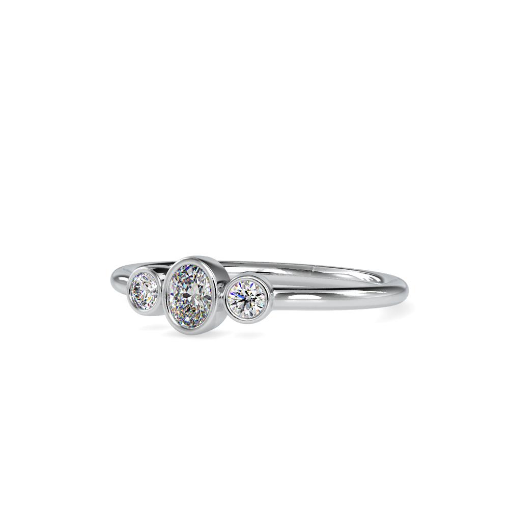 Petite Bezel Set Diamond Ring