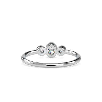 Petite Bezel Set Diamond Ring