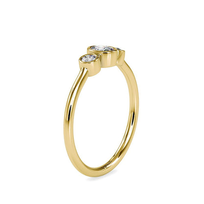 Petite Bezel Set Diamond Ring