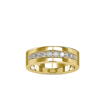 Pave Set Wide wedding Ring