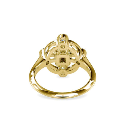 Vintage Bezel Set Diamond Engagement Ring