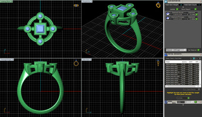 Vintage Bezel Set Diamond Engagement Ring