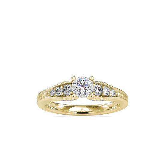 Vintage 4 Prong Diamond Engagement Ring