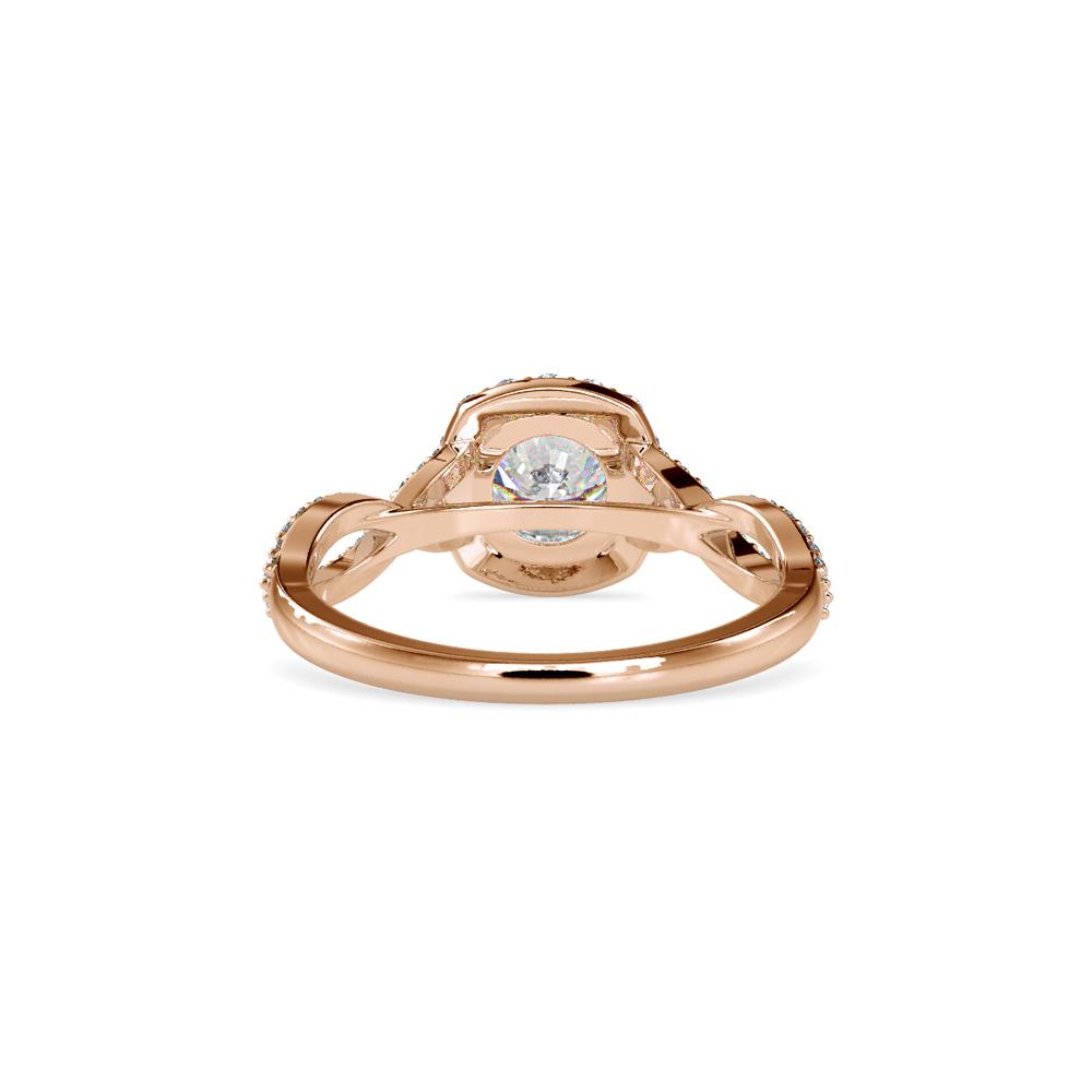 Round Halo Infinity Diamond Engagement Ring