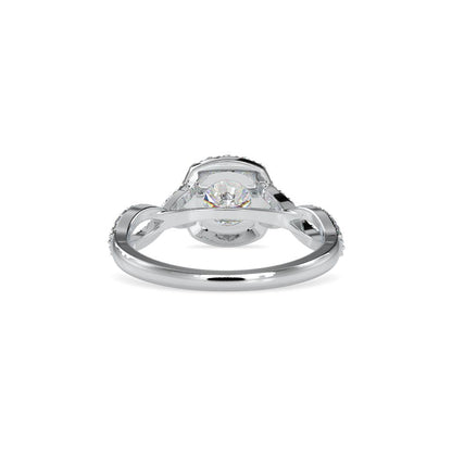 Round Halo Infinity Diamond Engagement Ring