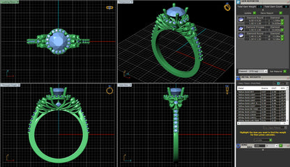 Fancy Flower Halo Diamond Engagement Ring