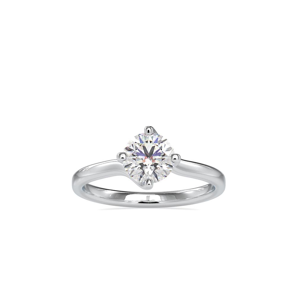 Round 4 Prong Twist Solitaire Engagement Ring