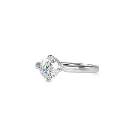 Round 4 Prong Twist Solitaire Engagement Ring