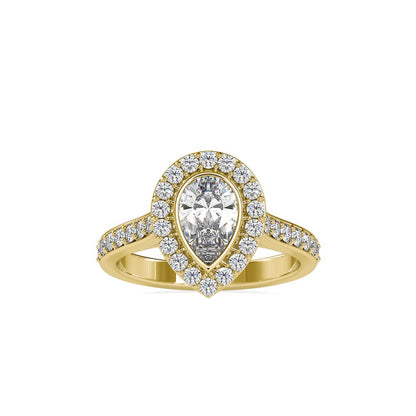 Pear Shape Diamond Engagement Ring