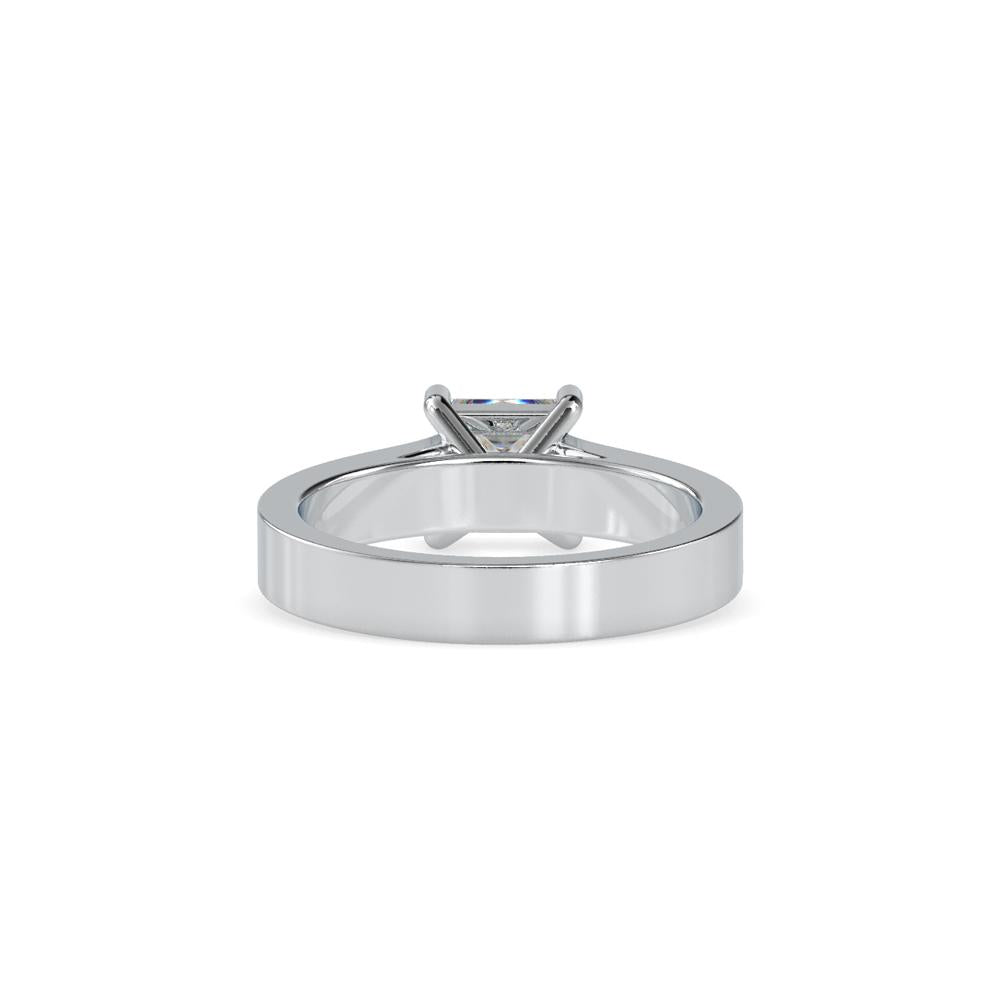 Princess 4 Prong Channel Set Diamond Engagement Ring
