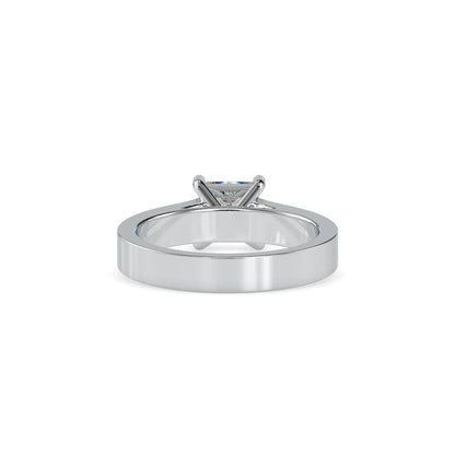 Princess 4 Prong Channel Set Diamond Engagement Ring