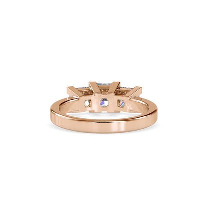 Princess 3-Stone Comfort Engagement Ring