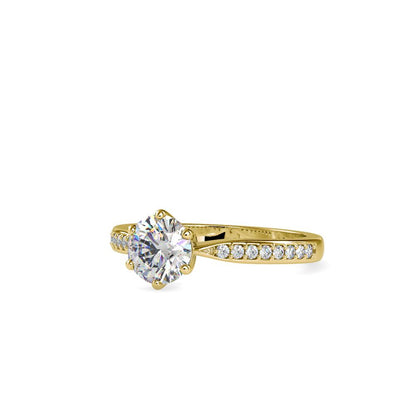 Princess V-Prong Petite Tapered Engagement Ring
