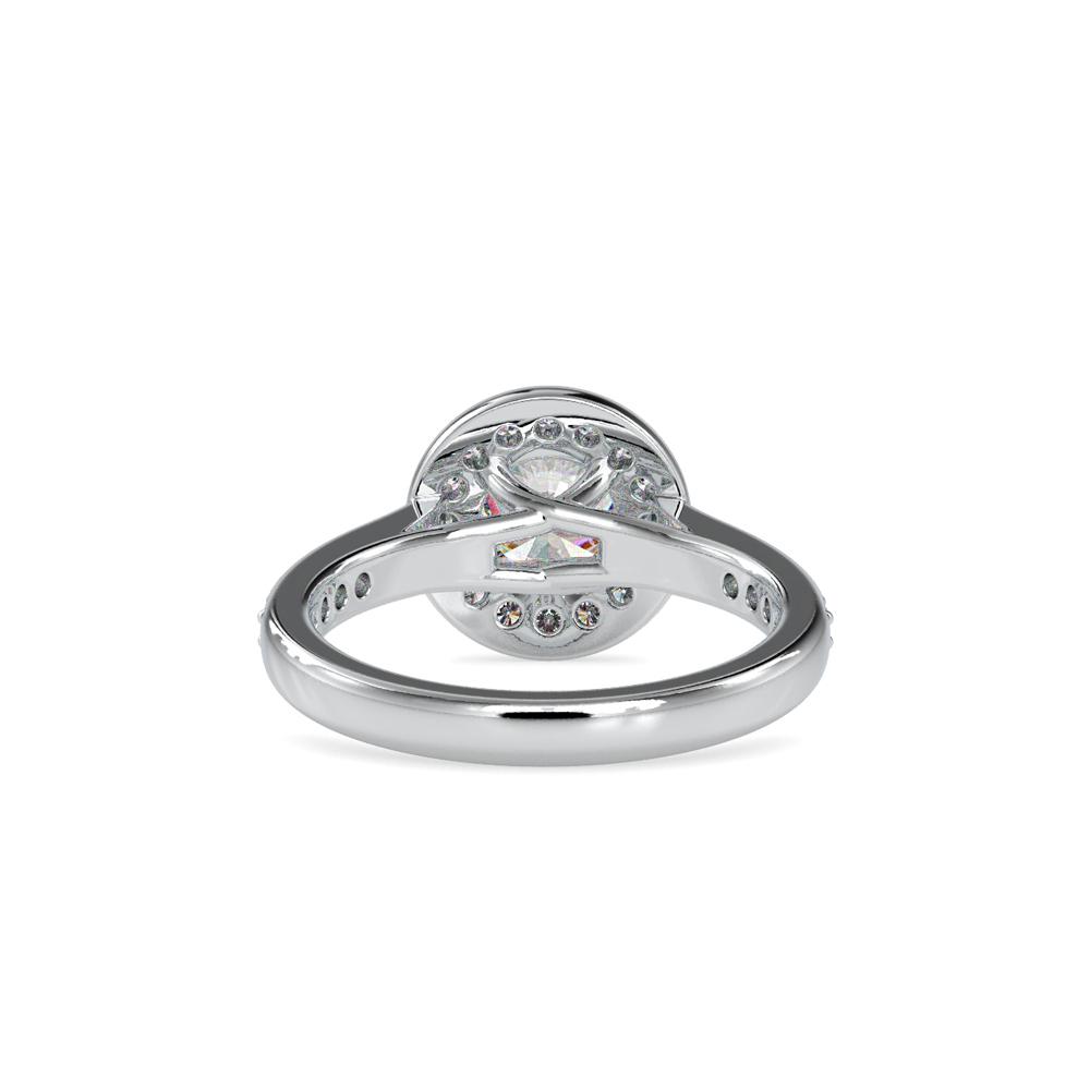 Round Halo Dimaond Engagement Ring