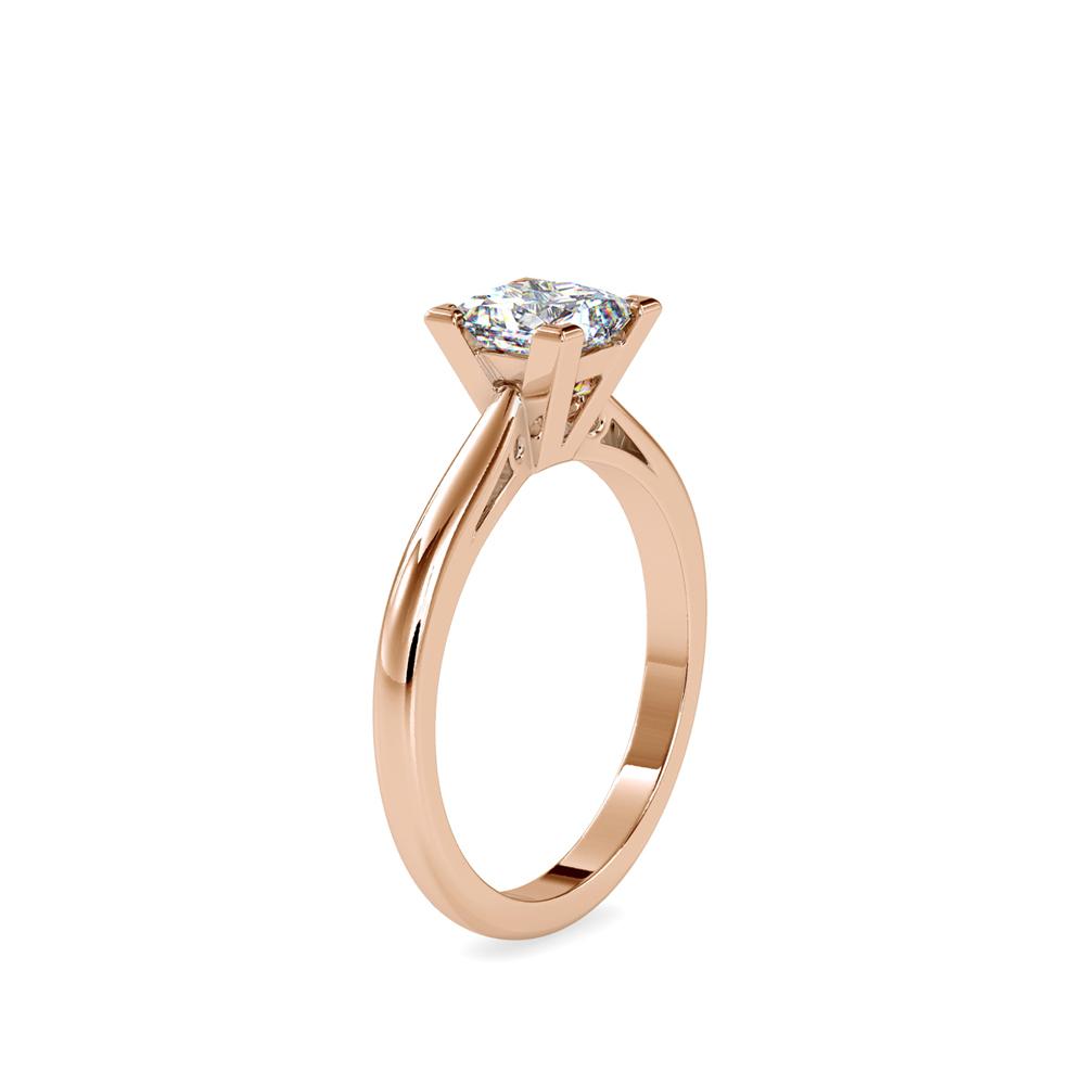 Princess V-Prong Petite Tapered Engagement Ring