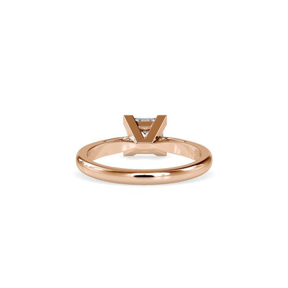 Princess V-Prong Petite Tapered Engagement Ring