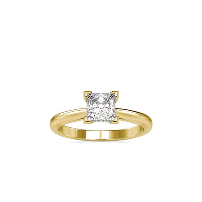 Princess V-Prong Petite Tapered Engagement Ring