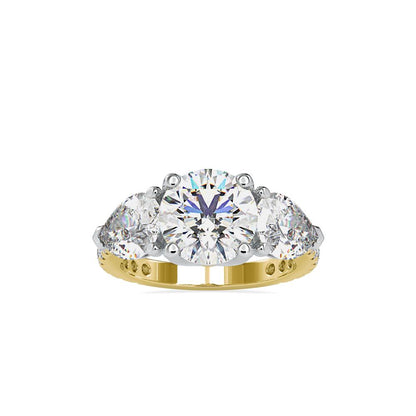 Three-Stone Diamond Engagement Ring