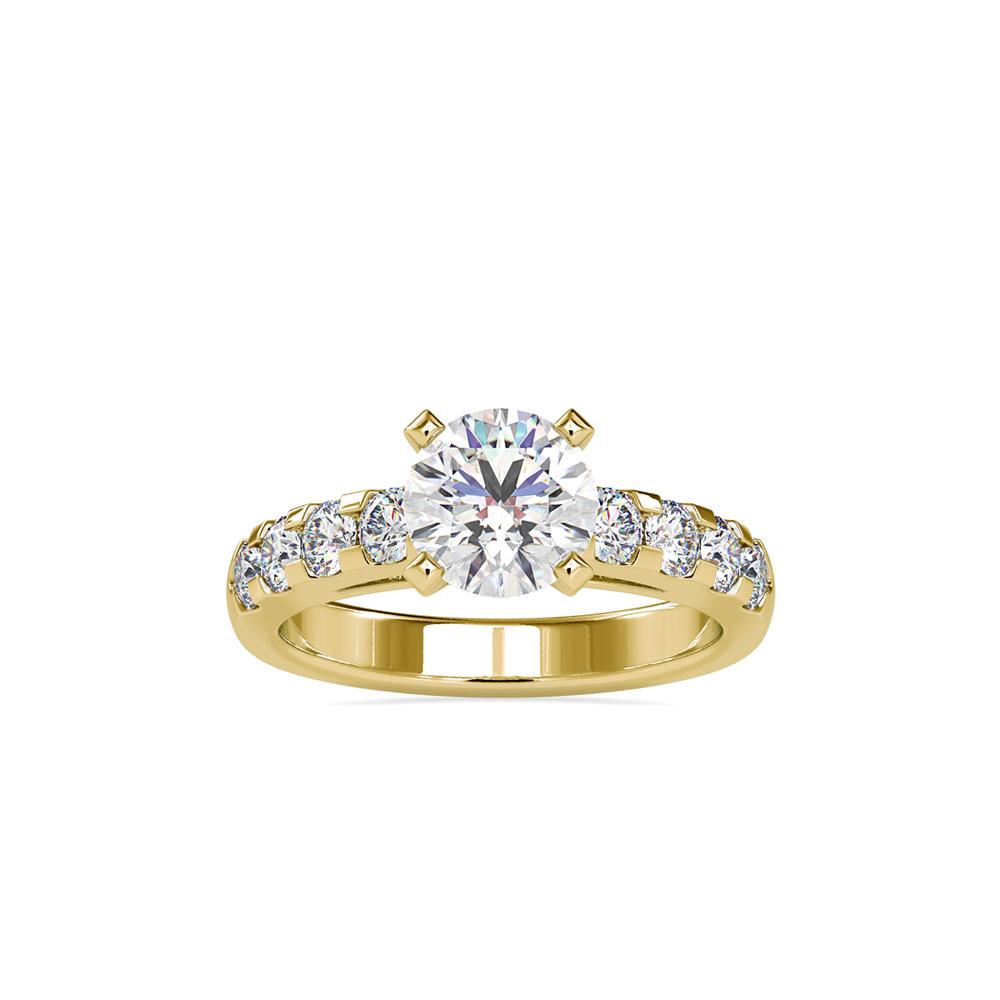 Round 4 Prong Diamond Engagement Ring