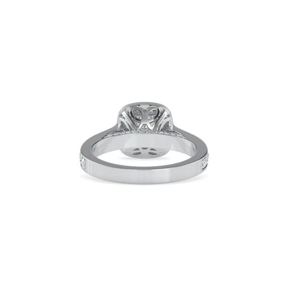 Round Halo Diamond Engagement Ring