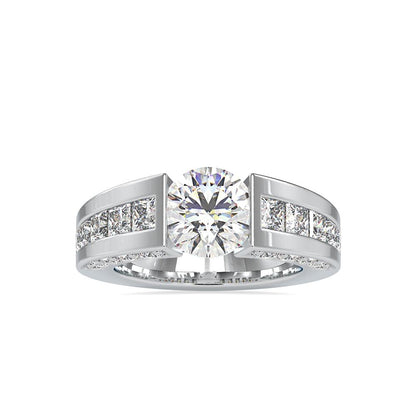 Tension Setting Dimaond Engagement Ring