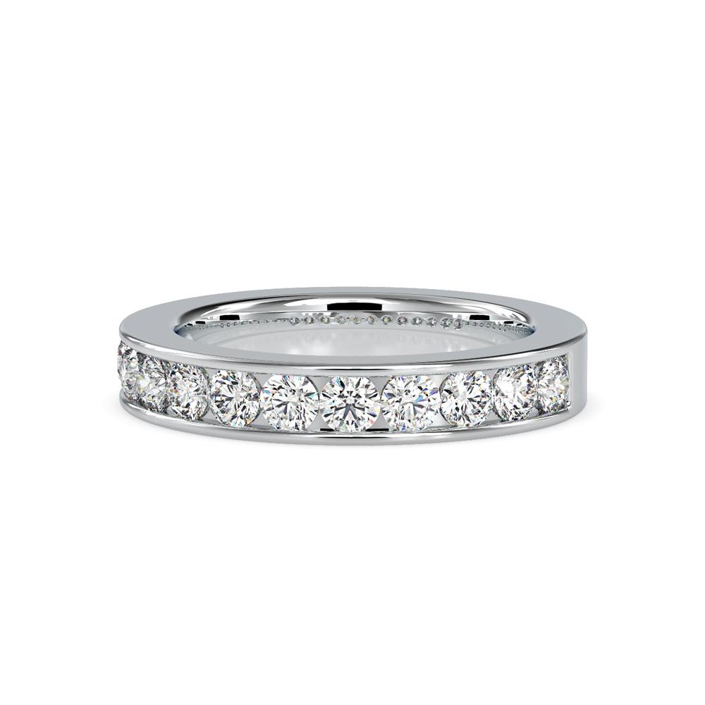 Petite Channel Set Diamond Wedding Ring