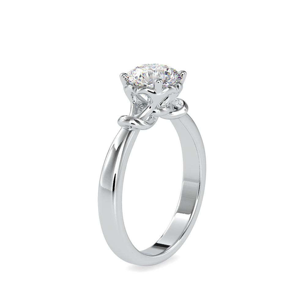 4 Prong Fancy Setting Solitaire Engagement Ring