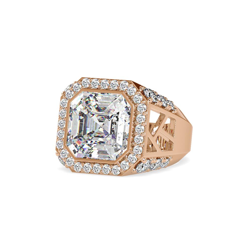 Bold Unisex Diamond Statement Ring