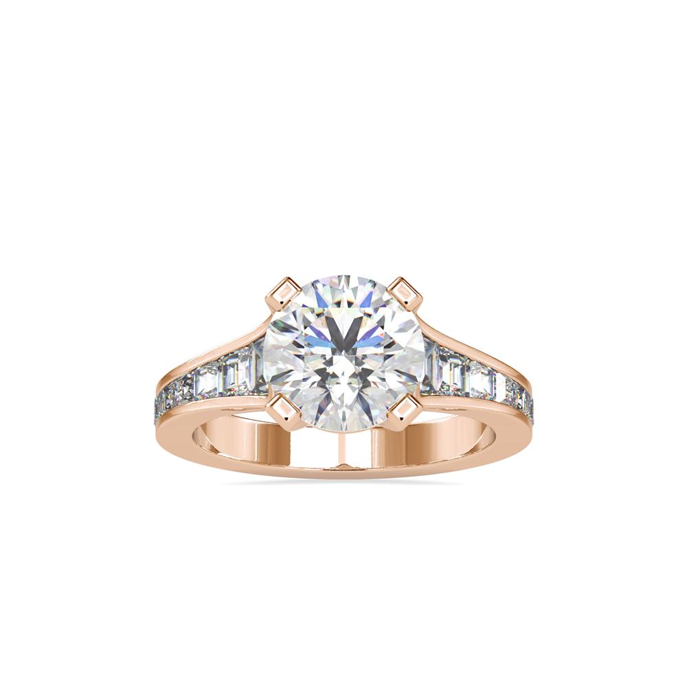 Art Deco inspired diamond engagement ring