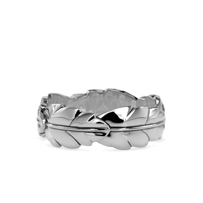 Laurel Leaf Band with Cluster